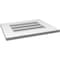Ekena Millwork Vertical Surface Mount PVC Gable Vent: Functional, w/ 3-1/2"W x 1"P Standard Frame, 20"W x 16"H GVPVE20X1601SF - alternate 4